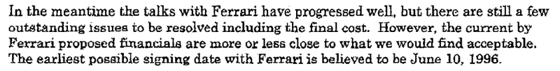 Illustration for article titled Philip Morris Cheated on McLaren with Ferrari, Ron Dennis Got 'Emotional'